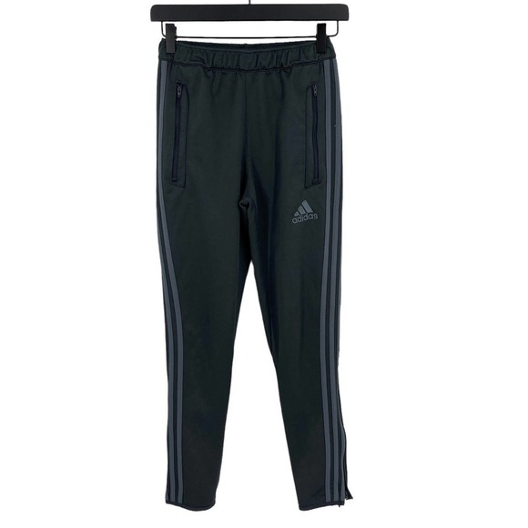 Adidas Kids Climacool Gray 3 Stripe Track Pants Size Large L - Picture 5 of 9